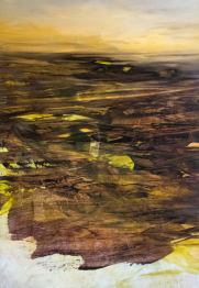 Ölbild Wolfgang Sinwel, LANDMASSE