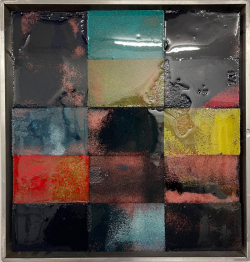 Mosaik von Fahar, rechteckig, kontrastreiche Farben, Kunst mieten, Kunst kaufen 